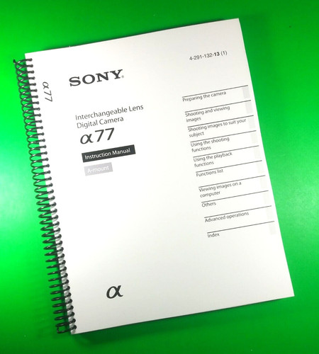 Owners manual for - manual,